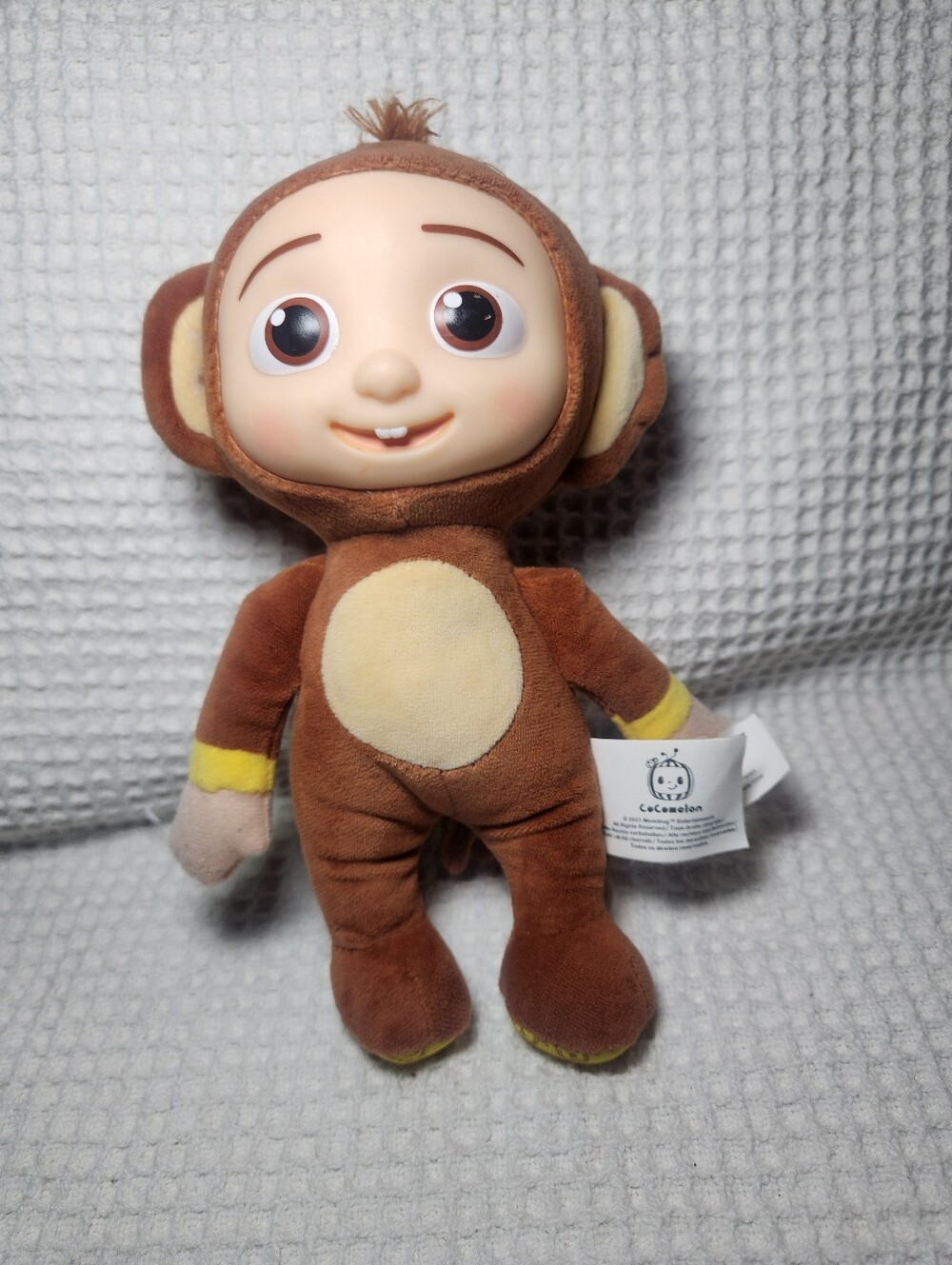 Cocomelon Brown Monkey Plush Toy with Cream Belly